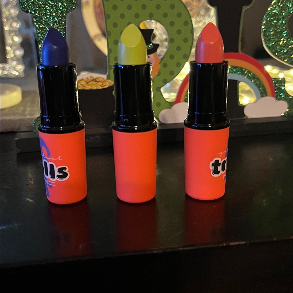 MAC Cosmetics Limited Edition Trolls lipsticks set of three